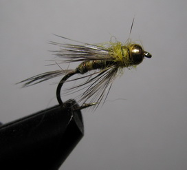 ���� ����� Gold Head Hen nymph ������ � 12